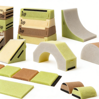 Kit d'exercices de saut en mousse souple pour enfants d'âge préscolaire, entraînement des capacités motrices, hauteur réglable, écologique, durable, antidérapant