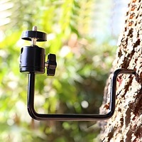 Support d'arbre de montage de caméra de piste support de panneau solaire à vis de 1/4 pouces support de caméra de chasse support de caméra de faune support universel