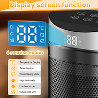 Chauffage électrique portable mini avec télécommande, radiateur céramique PTC intelligent pour bureau et maison