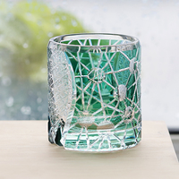 Verres à boire en verre de roche sculptés à la main Edo Kiriko, symétrie, couleur, pour l'eau, la bière, le vin, le whisky