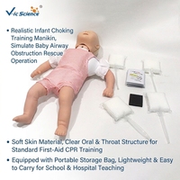 Maniquí Avanzado para Entrenamiento de RCP Infantil, Simulador de Primeros Auxilios para Obstrucción Traqueal Infantil y Maniobra de Heimlich, CE/ISO/ROHS/CNAS