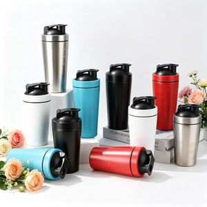 Bouteille <span class=keywords><strong>shaker</strong></span> de sport en acier inoxydable isolée de qualité supérieure, sans BPA, avec poignée, pour protéines et eau, vente en gros - Product Image 6