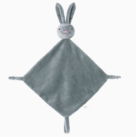 Couverture de sécurité pour bébé, poupée de sommeil pour nouveau-né, jouet en peluche à motif animal, fibre de polyester super douce, 27x27cm
