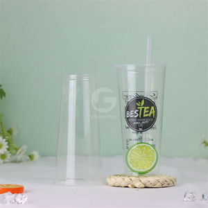 Vasos de Plástico Desechables con Logotipo Personalizado, Vaso de Plástico para Té de Burbujas de 24 oz - Product Image 6