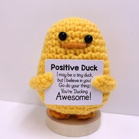 Cadeaux d'anniversaire Positive Sunshine pour femmes et filles, animaux en crochet positifs, cadeaux de Noël, décorations de bureau