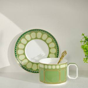 Tazas y Platillos de Porcelana Europea Nuevos al por Mayor para el Té de la Tarde - Product Image 5