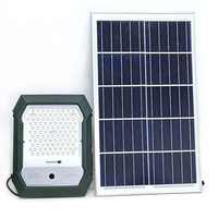 Projecteur solaire à détecteur de mouvement 1160LM 28W, panneau mono, batterie 24AH, étanche IP66, éclairage de sécurité extérieur avec radar + cellule photoélectrique