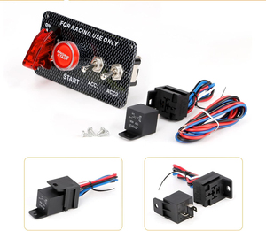 Panel <span class=keywords><strong>de</strong></span> interruptor <span class=keywords><strong>de</strong></span> <span class=keywords><strong>encendido</strong></span> 4 en 1 <span class=keywords><strong>de</strong></span> 12V, interruptor <span class=keywords><strong>de</strong></span> palanca con botón pulsador <span class=keywords><strong>de</strong></span> motor y relé para coche <span class=keywords><strong>de</strong></span> carreras, RV, camión, barco, remolque marino - Product Image 4
