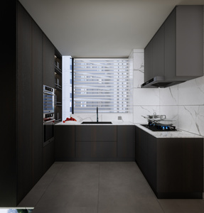 Vendita Diretta dalla Fabbrica: Mobile Angolare da Cucina Personalizzato con Sistema di Ripiani Girevoli, Design Moderno Ecologico e Ignifugo - Product Image 1