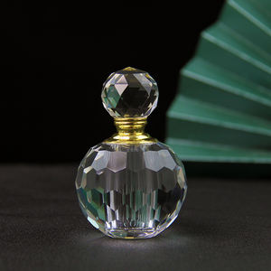 豪华装饰12毫升Attar钻石形精油水晶瓶空玻璃可再装香水瓶批发 - Product Image 6