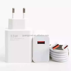 <span class=keywords><strong>Cargador</strong></span> de 33W con Enchufe Europeo y Estadounidense Original de Fábrica, Juego de Cables USB-A a C, <span class=keywords><strong>Cargador</strong></span> Rápido de Pared Portátil para Viajes, para Xiaomi, <span class=keywords><strong>33</strong></span> Vatios - Product Image 1