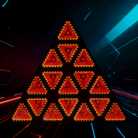 Effet rétro 300W RGBW LED Dance Floor Triangle Stage Light Multi-Purpose DJ Club Disco Lighting pour les fêtes et événements