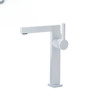 Robinet de lavabo monocommande en laiton massif finition chromée de haute qualité, design moderne, à poser sur le comptoir, monotrou