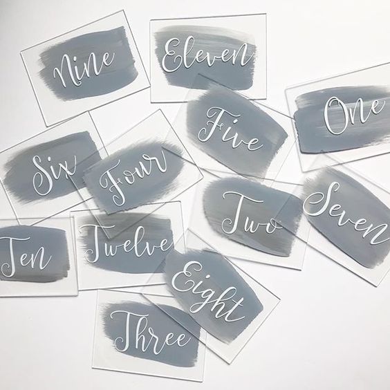 Пользовательские акриловые цифры стола с печатью и гравировкой логотипа, свадебные цифры стола