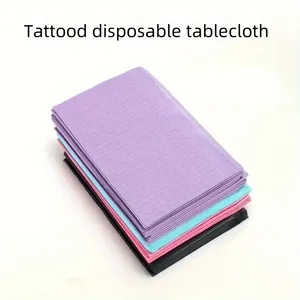125 pièces poste de travail de tatouage <span class=keywords><strong>tampon</strong></span> propre pour ongles coloré étanche table de tatouage couvre bavoirs dentaires accessoires de tatouage - Product Image 6