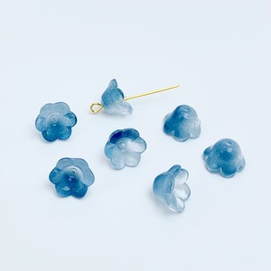 Accesorios de Joyería DIY, Material para Pulseras y Collares con Forma de Flor de Orquídea Amatista de 7*12 mm - Product Image 5