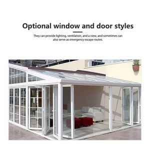 Véranda en aluminium moderne de haute qualité, sur mesure, alimentée à l'énergie solaire, écologique, service gratuit, verrière en verre trempé, <span class=keywords><strong>solarium</strong></span> - Product Image 3