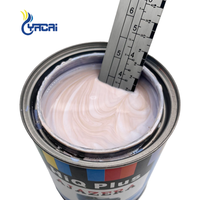 Peinture automobile liquide polyuréthane 2K Alliage Bleu Nacré, Revêtement Résistant aux Intempéries, Spray de Finition Automobile Yacai
