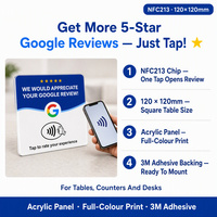 Carte NFC Métallique Personnalisée pour Avis Google, RFID Haute Fréquence Programmable et Réinscriptible, Étiquette NTAG215, Code QR, Logo, Support de Tap pour Avis
