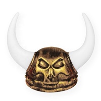 Casque de carnaval en plastique à cornes, pour Halloween, danemark, Viking, guerrier, styliste, vente en gros