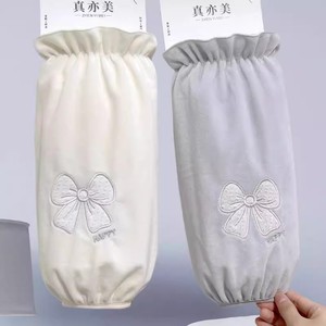 Fundas Protectoras para Mujer, Otoño Invierno, Bordado con Lazo, Diseño Alegre, Beige, Negro, Gris, Adulto, Uso General, Antiincrustante - Product Image 4