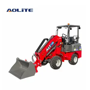 Aolite Etl600 Mini Elektrische Telescopische Lader Boom Wiellader China 0,6 Ton Gelede Telescopische Boom Lift Loader