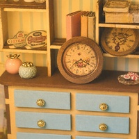 Nouveau design, modèle de construction en bois 3D, serre miniature faite à la main avec kit de meubles, cadeau créatif, kit de maison miniature DIY