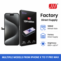Écrans OLED JH OEM en gros, épaisseur 1,8 mm, pour iPhone 15 Pro Max, écran diagnostique, OLED souple pour iPhone