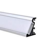 20x16MM pour lampe de ligne d'armoire profilé alu extrusion de canal angle mural 45 degrés bande led éclairage d'angle led profilé aluminium