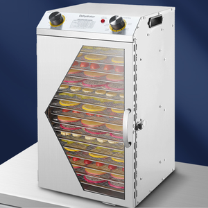Déshydrateur alimentaire commercial 110V/220V à 18 plateaux, expert en déshydratation d'air pour fruits et noix, haute efficacité, qualité commerciale - Product Image 5