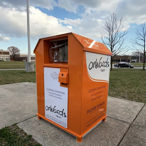 工厂定制的高安全性服装银行，带锁和用于慈善服装收集场所的防盗溜槽 - Product Image 2