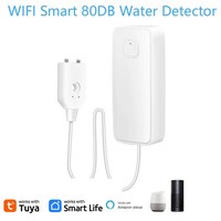 Détecteur de niveau d'eau intelligent WiFi Tuya, système d'alarme sonore 80 dB, capteur de fuite d'eau, surveillance à distance E101