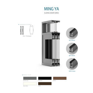 <span class=keywords><strong>Porte</strong></span> coulissante en aluminium robuste, haute résistance au vent, fourniture pour grands projets, fabricant OEM - Product Image 5