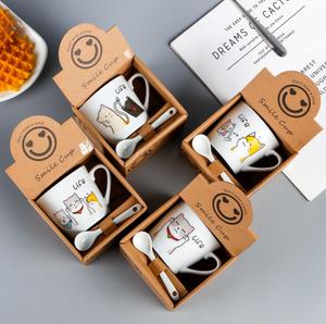 Tazas de Agua con Dibujos Animados para Regalos Promocionales, Taza de Café de Cerámica Personalizada con Logotipo, Económica, al por Mayor - Product Image 1