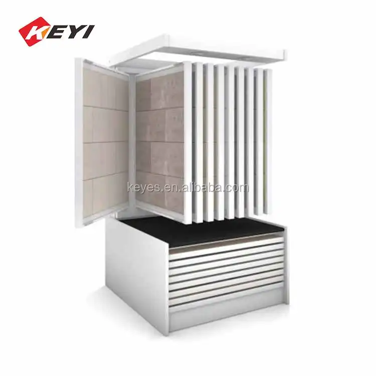 Reasonable Price Custom Ceramic Showroom Floor Display Shelf / Sample Tile Display Drawers