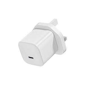 Chargeur PD 20W avec port USB-C, compatible avec les téléphones Apple iPhone 15 Pro et Samsung. Chargeur rapide PD avec prise à trois broches. - Product Image 1