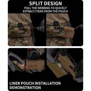 सिवी पहली सहायता किट चिकित्सा पाउच आपातकालीन उत्तरजीविता बैग कैमलाज सामरिक चिकित्सा बैग - Product Image 6