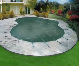 Piscines enterrées personnalisées en matériau PP, 18x36 pieds, rectangulaires, couvertures de sécurité pour piscines enterrées d'hiver pour enfants et animaux de compagnie - Product Image 5