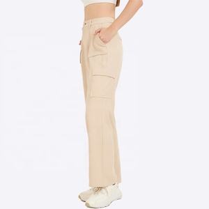 <span class=keywords><strong>Pantalon</strong></span> cargo pour femmes personnalisé en usine <span class=keywords><strong>pantalon</strong></span> utilitaire de danse droite décontracté pour dames - Product Image 6