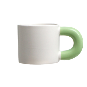 Taza de cerámica floral nórdica japonesa taza de té minimalista hecha a mano - Product Image 1