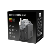 Machine à glace et à slushie automatique 2-en-1 pour comptoir avec fonction minuterie, sans glace préalablement préparée, pour usage domestique en cuisine