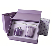 Boîte cadeau personnalisable en papier avec estampage doré pour pot de bougie en EVA, emballage de tasse parfumée, plusieurs spécifications