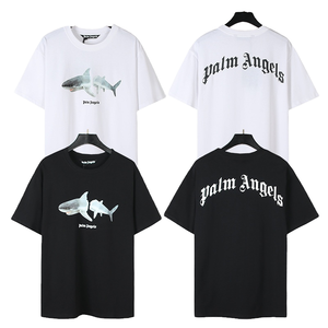 Camisetas de dibujos animados de oso roto <span class=keywords><strong>Palm</strong></span> Angel 2026 LY, nuevas al por mayor, para hombre y <span class=keywords><strong>mujer</strong></span>, holgadas, de manga corta, para primavera y verano, para parejas, 240g puro - Product Image 1
