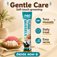 MAIDOU Friandises pour chats à base de poulet, riches en protéines, sans céréales, compressibles et léchables, pour petites races - Soutien digestif et cutané