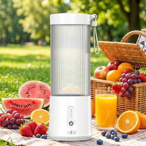 Presse-agrumes électrique portable de haute qualité 450 ml, alimenté par batterie, facile à utiliser, mixeur à fruits portatif pour les smoothies et les milk-shakes - Product Image 1