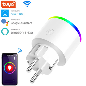 Ổ Cắm WiFi Thông Minh 16A EU Với Ổ Cắm Màn Hình Nguồn Hẹn Giờ Đèn LED Ban Đêm RGB Hoạt Động Với Google Nhà Alexa - Product Image 1