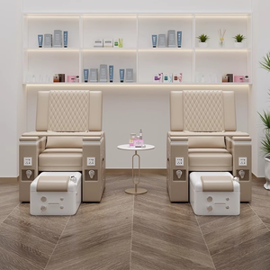 Sillón de Pedicura Eléctrico Multifuncional para Salón de Belleza, Servicio de Pestañas y Uñas, con Baño de Pies y Sofá - Product Image 2
