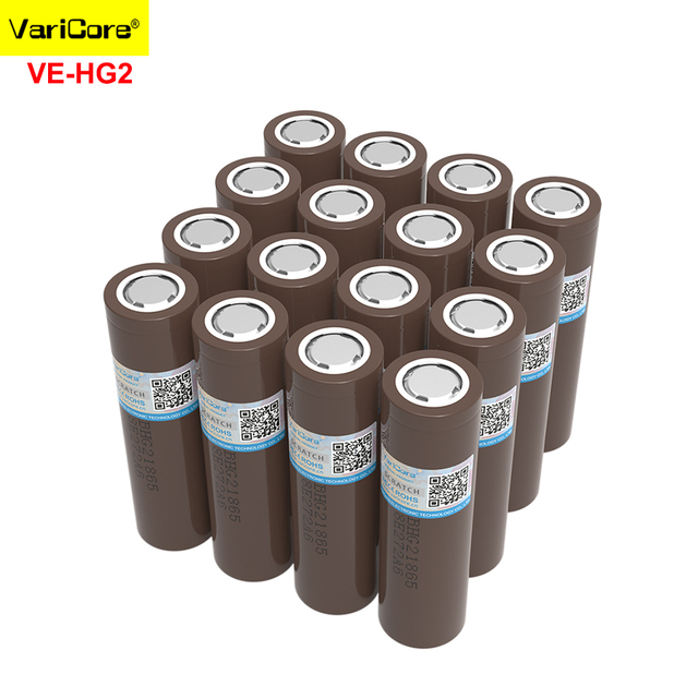 HG2 18650 Lithium Battery 3.7V 3000mAh Large Capacity Suitable for Strong Light Flashlights/Power Tools Battery VariCore