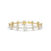 Bracelet à maillons en argent sterling 925 fait main, serti de pierres de moissanite cultivées en laboratoire, design cubain glacé pour un style audacieux et élégant