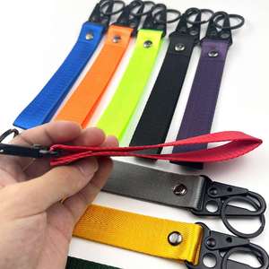 <b>Custom</b> Fashionable Durable Eco-Friendly Polyester Badge Holder <b>Keychain</b> Strap Wrist Short Lanyard with Eagle Design Carabiner - Product Image 4